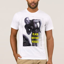 T-shirt noir de héros d'histoire (hommes)