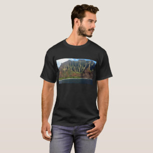 T-shirt noir de la côte Na Pali masculine