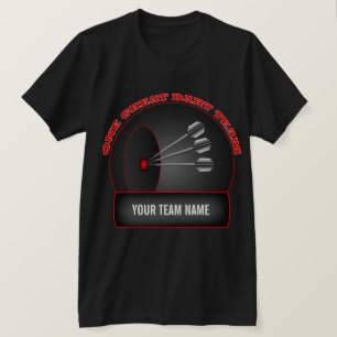 T-shirt noir de la Ligue Dart des Mens