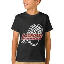 T-shirt noir de lacrosse