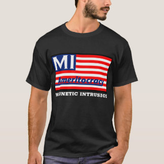 T-shirt noir de logo d'Ameritocracy