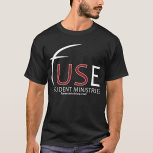 T-shirt noir de ministères d'étudiant de fusible