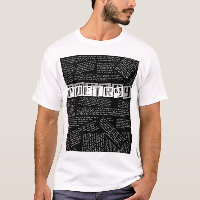 T-shirt Noir de POÉSIE (Devant)