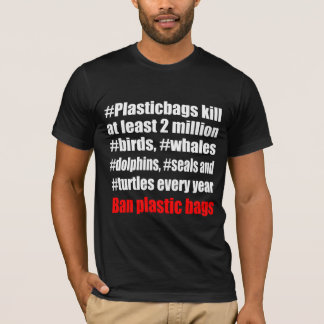 T-shirt Noir de sachets en plastique