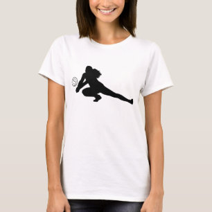 T-shirt noir de silhouette de fouille