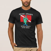 T-shirt noir de Steve de SCAPHANDRE secret de