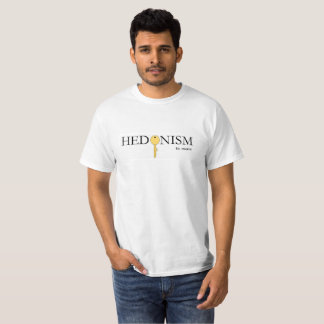 T-shirt Noir d'hédonisme et pièce en t d'original d'or
