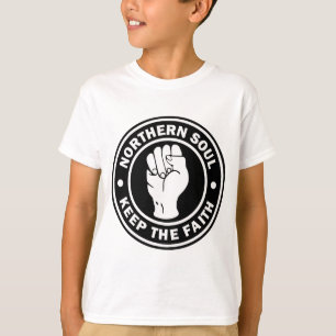 T-shirt noir du nord de logo d'âme