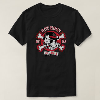 T-shirt noir du passager des hommes classiques