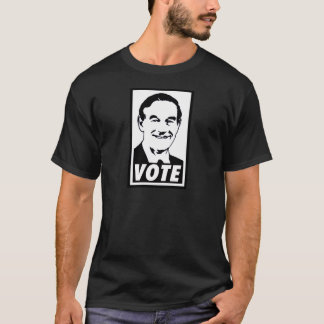 T-shirt Noir du vote 2012 de Ron Paul