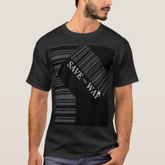T-shirt noir et blanc
