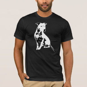 T-shirt noir et blanc de Pitbull