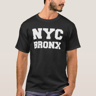 T-shirt noir et blanc New York City Bronx