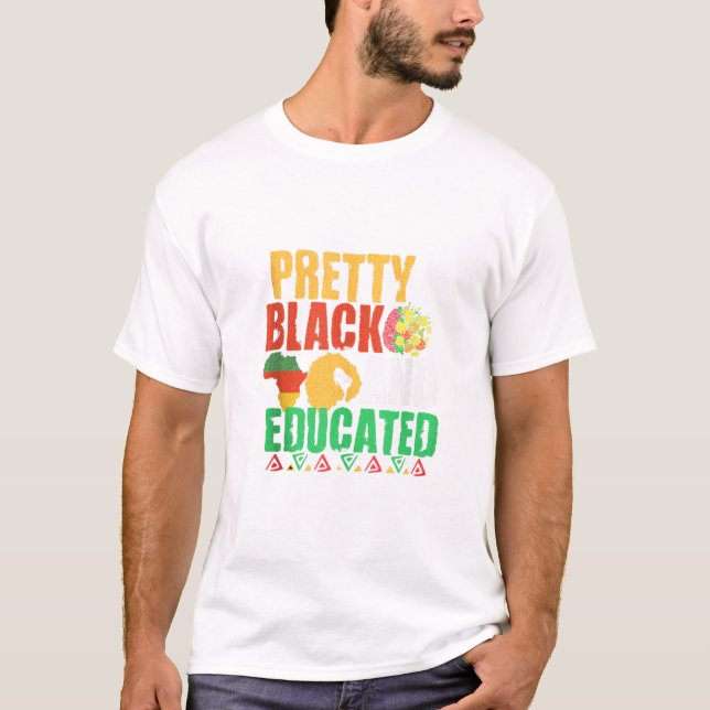 T-shirt Noir et instruit Fiers (Devant)