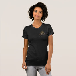 T-shirt Noir et Reine B d'or