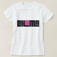 T-shirt noir et rose