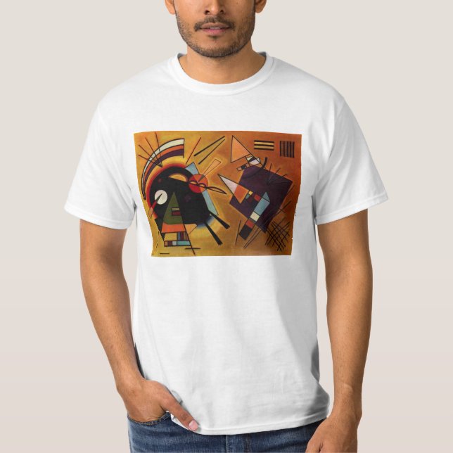 T-shirt noir et violet de Kandinsky (Devant)