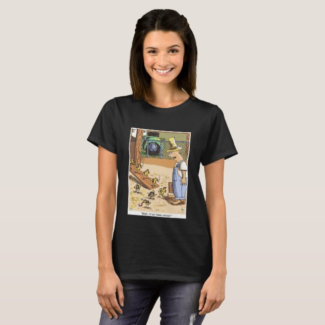 T-shirt noir féminin pour les pousses de vélo (Devant entier)