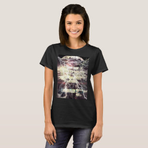 T-shirt noir femmes de la bombe atomique