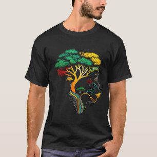 T-shirt Noir histoire mois Ancêtres afro-américains ou