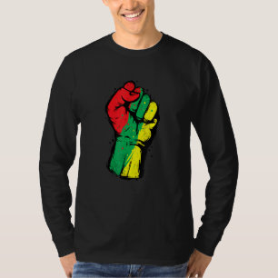 T-shirt Noir Histoire Mois Premier Black Power Femmes Homm