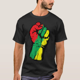 T-shirt Noir Histoire Mois Premier Black Power Femmes Homm