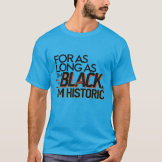 T-shirt Noir Histoire Mois T Design de chemise