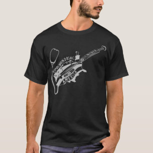 T-shirt noir hypocondriaque de l'Amérique