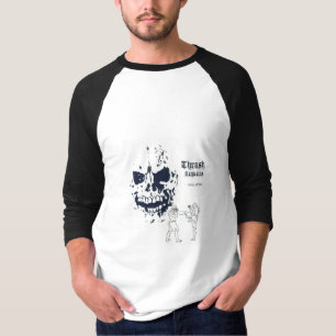T-shirt Noir Jersey de coup-de-pied de la mort