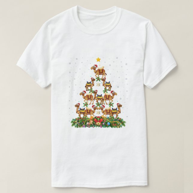 T-shirt Noir Joyeux Noël Africain-Américain Père Noël (Design devant)