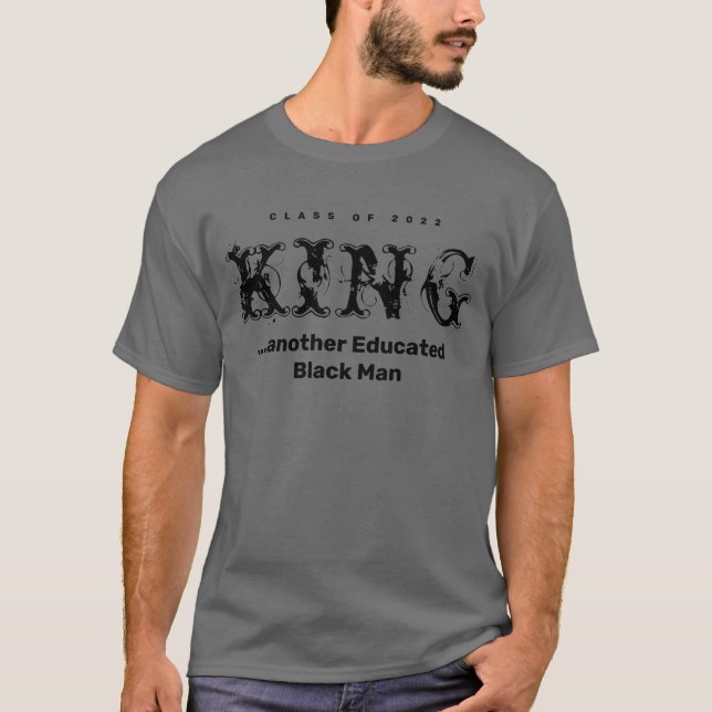 T-shirt noir King (Devant)