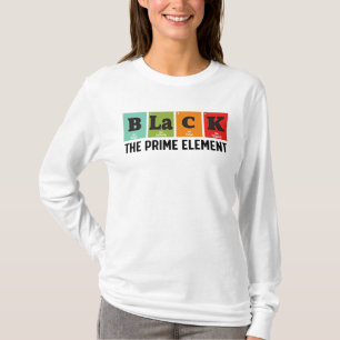 T-shirt Noir L'Élément Premier, Mois de l'histoire noire