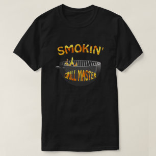 T-shirt noir Maître de grillades fumées