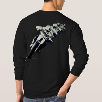 T-SHIRT NOIR MANCHE LONGUE 2025