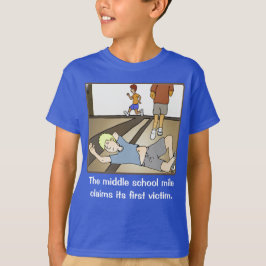 T-shirt noir masculin Mile du collège