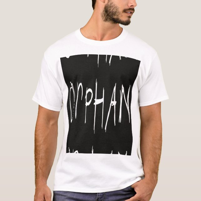 T-shirt Noir orphelin (Devant)