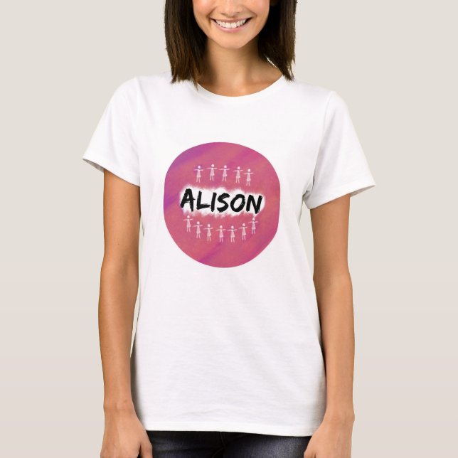 T-shirt noir orphelin - Alison (Devant)