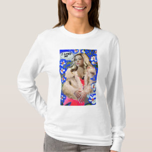 T-shirt Noir orphelin   Krystal Goderitch - croquis floral