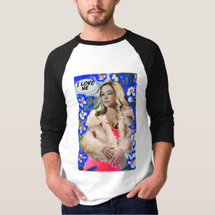 T-shirt Noir orphelin   Krystal Goderitch - croquis floral