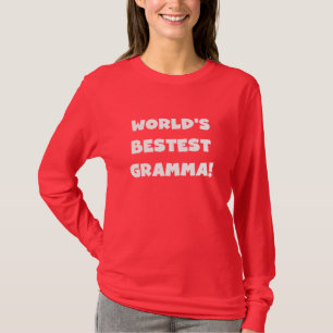 T-shirt Noir ou blanc du Meilleur-est Gramma du monde