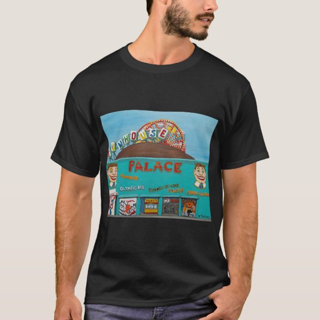 T-Shirt noir Palace Amusements (Devant)