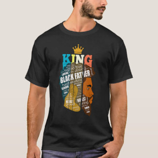 T-shirt Noir Père Définition Abeilles de la Couronne afro-