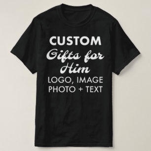 T-shirt noir personnalisé budget homme
