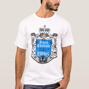T-shirt noir royal de la crête 4B de choral