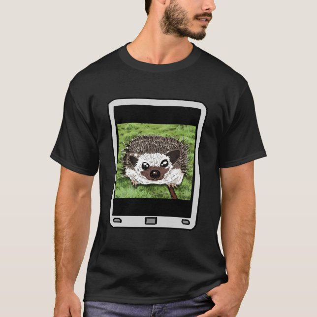 T-shirt noir Selfie ExpressMD Fuzzy (Devant)