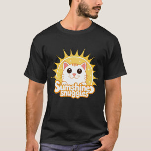 T-shirt noir "Sunshine Snuggles"