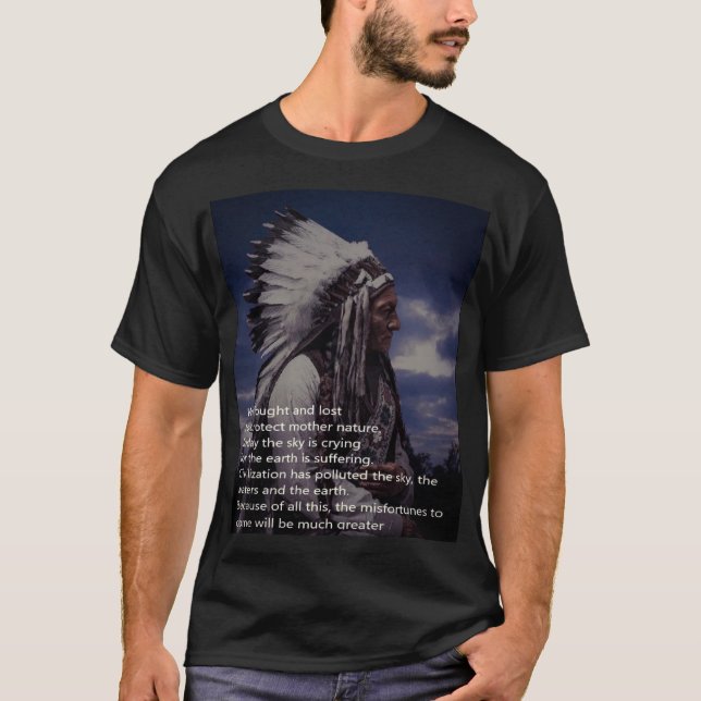T-shirt noir taureau assis (Devant)