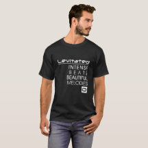 T-shirt noir V4 de l'émotion des hommes de LEV