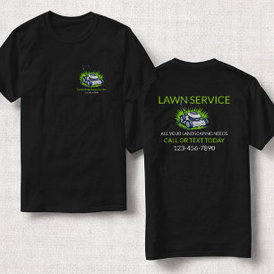 T-shirt Noir Vert laque Soins et Service Professionnel