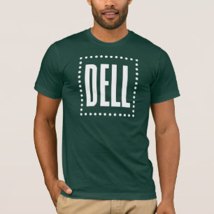 T-shirt noir vintage Logo Dell (logo blanc)